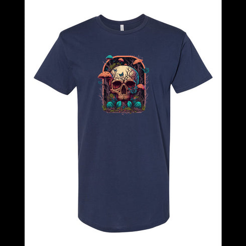 BELLA CANVAS MEN'S LONG BODY URBAN TEE 3006 Colorful Horror Mushrooms Growing Everywhere